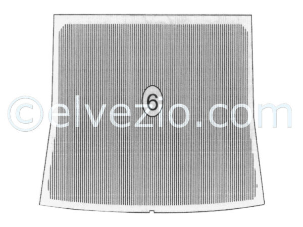 Tappeto 6 Baule per Fiat 1100 103 Berlina 1^ Serie.