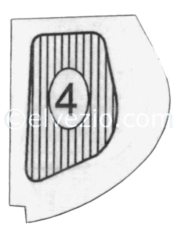 Tappeto N. 4 passaruota sx