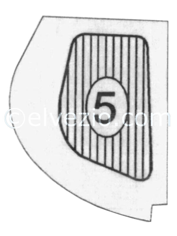 Tappeto N. 5 passaruota dx