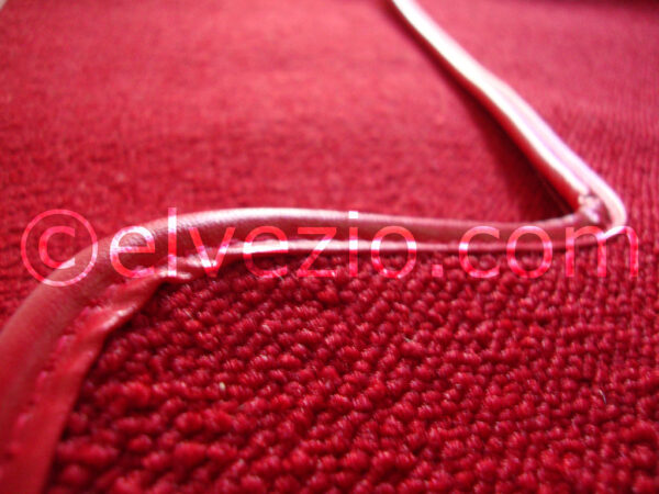 Acrylic Curly Carpet Set Without Rubber Mats for Fiat 1200-1500 Spider and 1600 Spider Osca 4 Gears. F0003