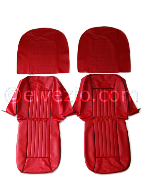 Tappezzeria Sedili Anteriori In Vipla Alfa Trapuntata Con Bordino In Vipla Alfa per Alfa Romeo Giulietta e Giulia Spider 2^ Serie. A0016