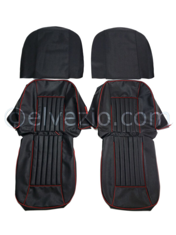 Tappezzeria Sedili Anteriori In Vipla Alfa Trapuntata Con Bordino In Vipla Alfa per Alfa Romeo Giulietta e Giulia Spider 2^ Serie. A0016