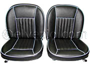 Tappezzeria Sedili Anteriori In Vipla Alfa Trapuntata Con Bordino In Vipla Alfa per Alfa Romeo Giulietta e Giulia Spider 2^ Serie. A0016