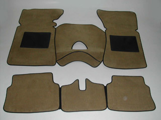 Sopra Tappeti Anteriori E Posteriori In Moquette Acrilico per Alfa Romeo GT 1600 Sprint, GT Junior, GT Veloce, GT 1750 Veloce e GT 2000. A0162T