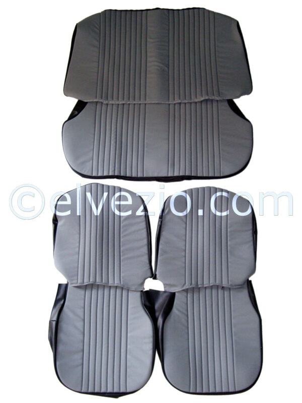 Tappezzeria Sedili Anteriori E Posteriori In Skai Alfa E Panno per Alfa Romeo Giulia Berlina 1300 TI 1965-72, Giulia Berlina 1300 1967-70, Giulia Berlina 1300 Super 1970-72 e Giulia Berlina 1600 S 1968-70. A0201