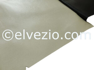Imperiale In Skai Liscio Alfa Colore Panna Con Fascia Anteriore In Skai Colore Nero per Alfa Romeo Giulia Berlina 1600 Super 1969-70 E Giulia Berlina Nuova Super 1974-78. A0248