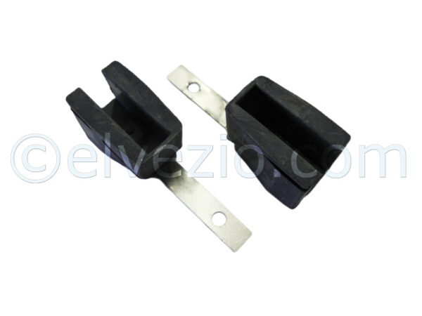 Terminali Superiori Canale Scorrivetro Lato Deflettore per Fiat Dino Spider.