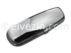 Chromed Metal Rear Number Plate Light for Autobianchi Bianchina Berlina, Trasformabile, Panoramica and Cabriolet.