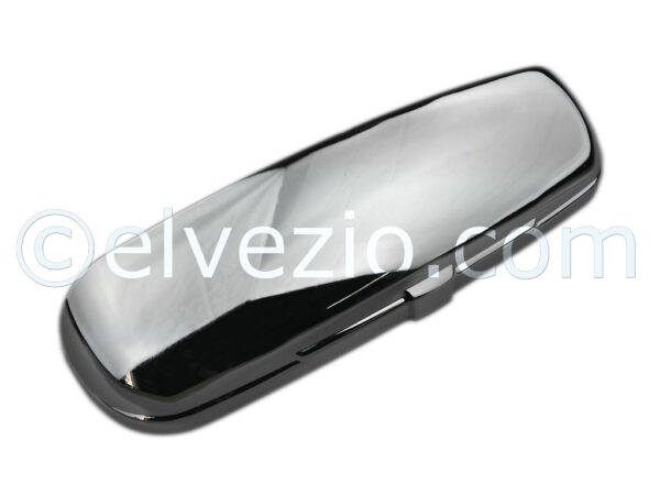 Chromed Metal Rear Number Plate Light for Autobianchi Bianchina Berlina, Trasformabile, Panoramica and Cabriolet.