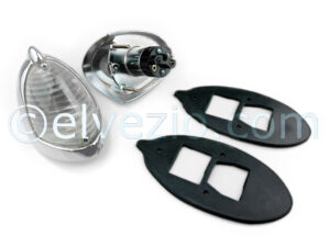 Front Small Lights And Rubber Sections for Autobianchi Bianchina Berlina, Panoramica, Trasformabile and Cabriolet.