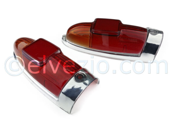 Tail Lights Plastic Covers for Autobianchi Bianchina Panoramica and Trasformabile.
