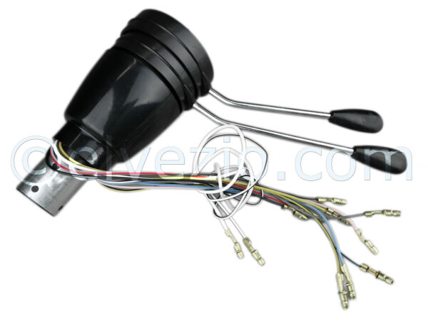 Black Lights Switch with Metal Levers for Autobianchi Bianchina Berlina, Trasformabile, Panoramica and Cabriolet and Fiat 500 Giardiniera.