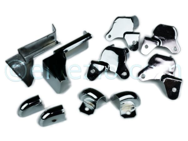 Doors Chromium-Plated Ends Series for Autobianchi Bianchina Cabrio.