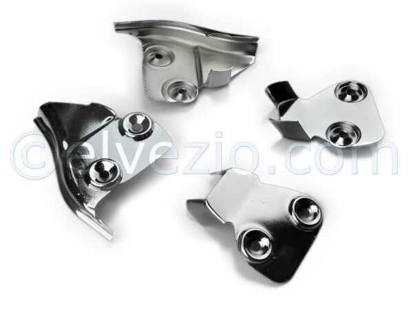 Doors Chromium-Plated Ends Series for Autobianchi Bianchina Berlina and Bianchina Panoramica.