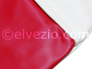 Tappezzeria Sedili Anteriori E Posteriori In Vipla E Lunetta In Vipla Colore Panna per Fiat 500 D. F1121