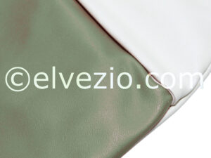 Tappezzeria Sedili Anteriori E Posteriori In Vipla E Lunetta In Vipla Colore Panna per Fiat 500 D. F1121