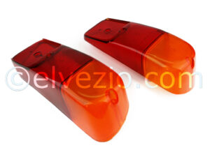 Tail Lights Plastic Covers for Fiat 500 N from 1959, 500 D, 600 and 600 Multipla.