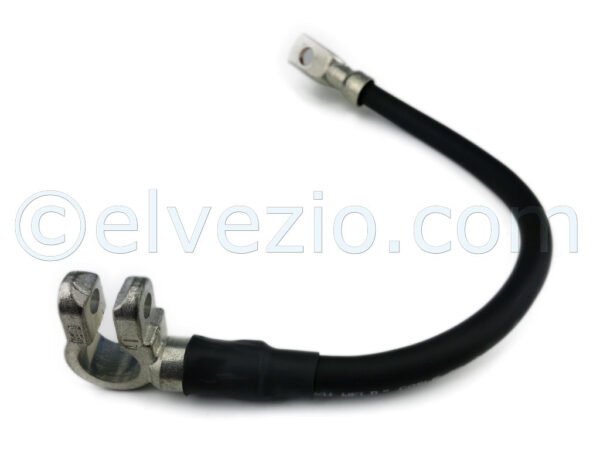 Negative Pole Battery Cable for Fiat 500 N, 500 D, 500 F, 500 L, 500 R, 500 Giardiniera and Autobianchi Bianchina Berlina, Trasformabile, Panoramica and Cabriolet.