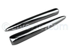 Chromed Metal Mustache For Front Frieze for Fiat 500 N, 500 D and 500 Giardiniera.