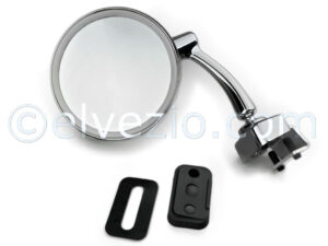 External Drop Shape Chromed Mirror for Fiat 500 N, 500 D, 500 F, 500 L, 500 R, 500 Giardiniera, 600, 850 Berlina and Special.