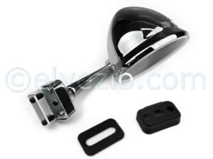 External Drop Shape Chromed Mirror for Fiat 500 N, 500 D, 500 F, 500 L, 500 R, 500 Giardiniera, 600, 850 Berlina and Special.