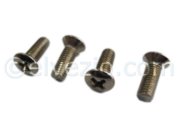 Nickel Bolts For Doors Handles for Fiat 500 D, 500 F, 500 L, 500 R, 600 and 600 Multipla.