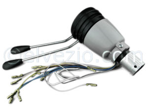 Grey Lights Switch with Metal Levers for Fiat 500 N, 500 D and 500 Giardiniera.