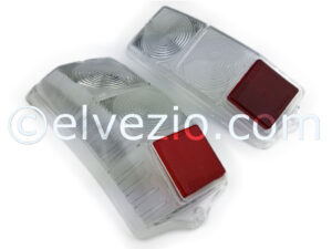 Tail Lights White Plastics Covers for Fiat 500 F, 500 L and 500 R.