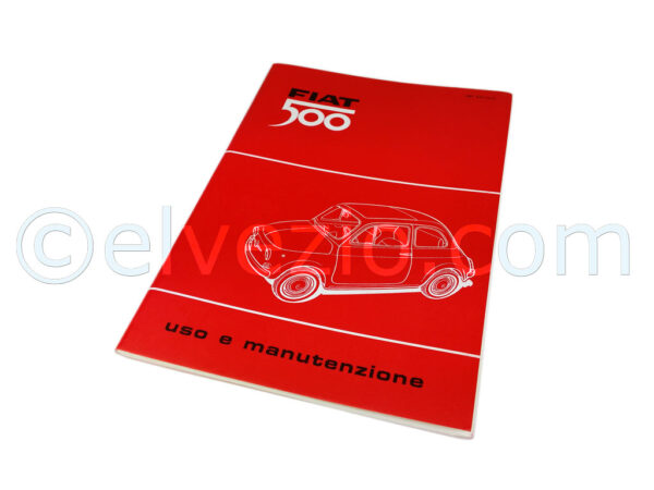 Instructions Car Book - Copy for Fiat 500 F and 500 R.