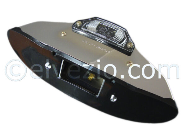 Rear Number Plate Light In Chromed Plastic for Fiat 500 F, 500 L and 500 R.