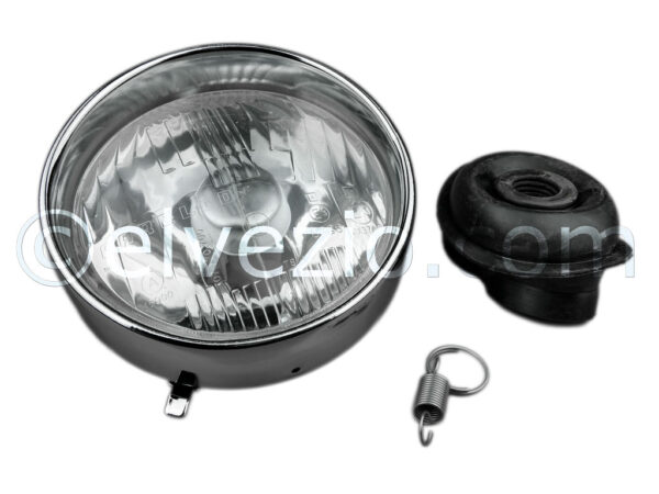 Front Headlight With Metal Frame (1 pcs) for Fiat 500 F, 500 L, 500 R and 500 Giardiniera Base F.