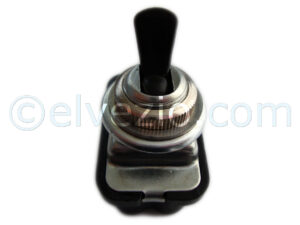 Speedometer Light Switch 2 Contacts With Rounded Connectors for Fiat 500 N, 500 D, 500 F and 500 Giardiniera until 1968.