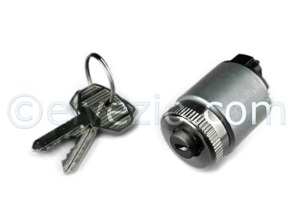 Starter Switch With Round Connector And Key Original SIPEA for Fiat 500 N, 500 D, 500 F and Autobianchi Bianchina Trasformabile, Bianchina Berlina Base D and Bianchina Cabriolet Base D.