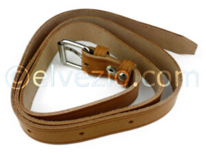 Soft Top Leather Belt for Fiat 500 N, 500 D and Autobianchi Bianchna Trasformabile. Length 1,05 Meters.