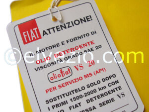 Adesivi Motore per Fiat 500 D e 500 Giardiniera Base D.