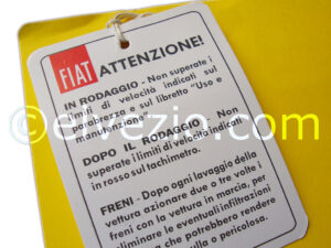 Adesivi Motore per Fiat 500 D e 500 Giardiniera Base D.