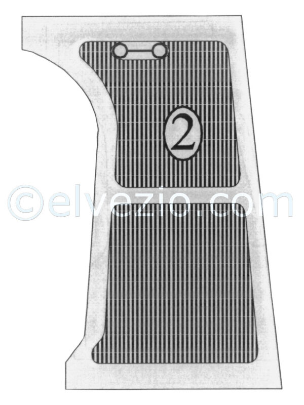 Tappeto N. 2 anteriore dx