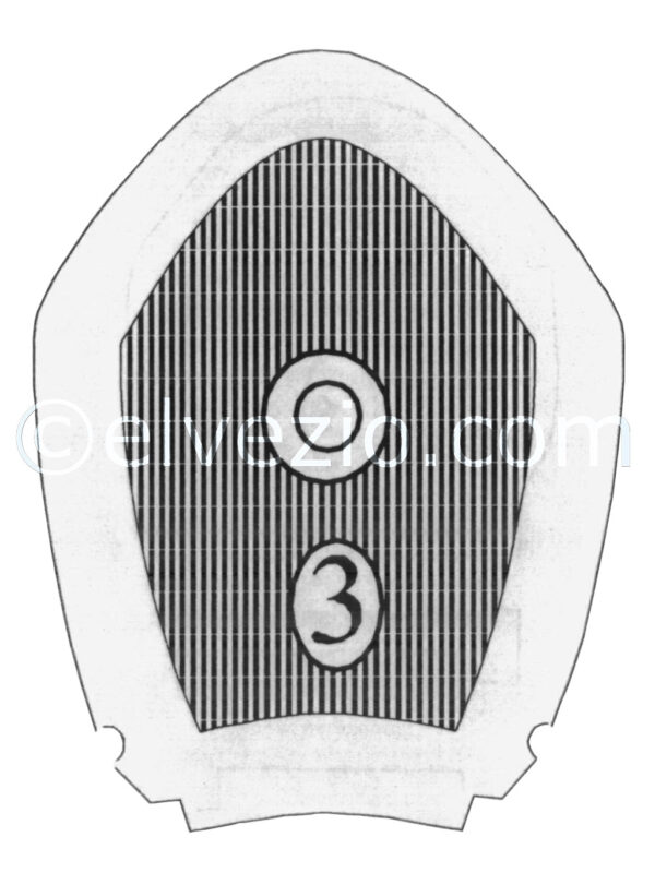 Tappeto N. 3 (per modello con cambio a cloche)