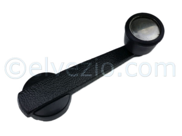 Black Plastic Window Handle for Fiat 500 L, 500 R, 126, 127 and 128 Berlina.