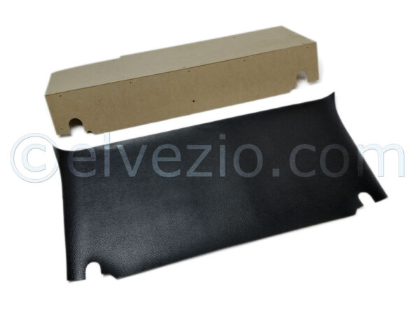 Cassonetto In Legno Per Zona Dietro Schienale Posteriore Con Tappeto In Gomma Grana Foca per Fiat 600.