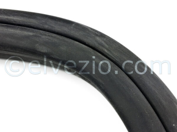 Guarnizione Vetro Laterale Fisso Sinistro Con Inserto per Fiat 600 2^ Serie.