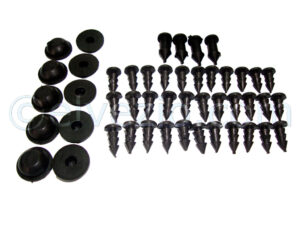 Floor Rubber Grommets Set for Fiat 500, 600 And Autobianchi Bianchina.