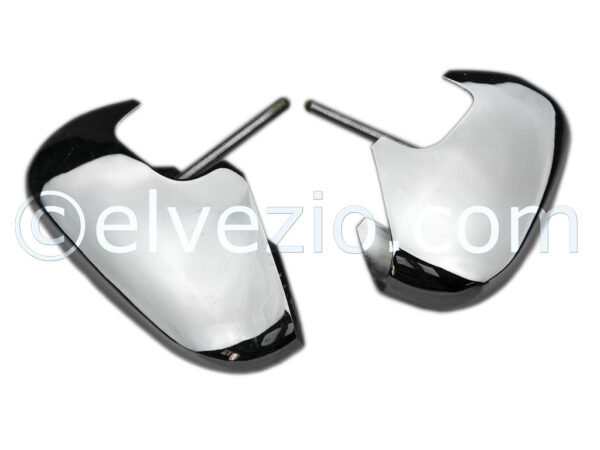 Metal Chromed Bumper Bosses for Fiat 600.
