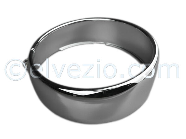Right Side Metal Chrome Front Headlight Frame for Fiat 600 E.