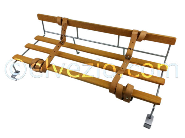Wood Luggage Rack And Leather Belts for Fiat 600 and 600 Multipla.