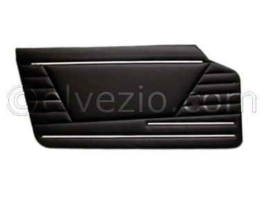 Front Pre-Printed Panels In Black Skai for Fiat 850 Spider.