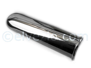 Chromed Metal Rear Bumper Tip for Autobianchi Bianchina Trasformabile and Cabrio.