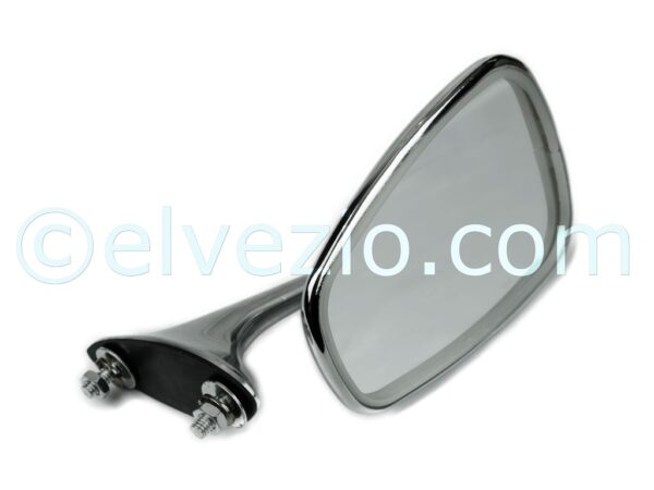 Specchio Esterno Cromato Lato Sinistro per Autobianchi Bianchina Trasformabile.