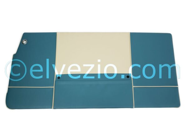 Pannelli Porte Anteriori In Vipla Con Graffette Di Fissaggio - Modello Con Tasca Centrale Applicata per Autobianchi Bianchina Trasformabile 1961-62.