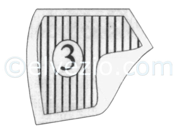 Tappeto 3 passaruota sinistro